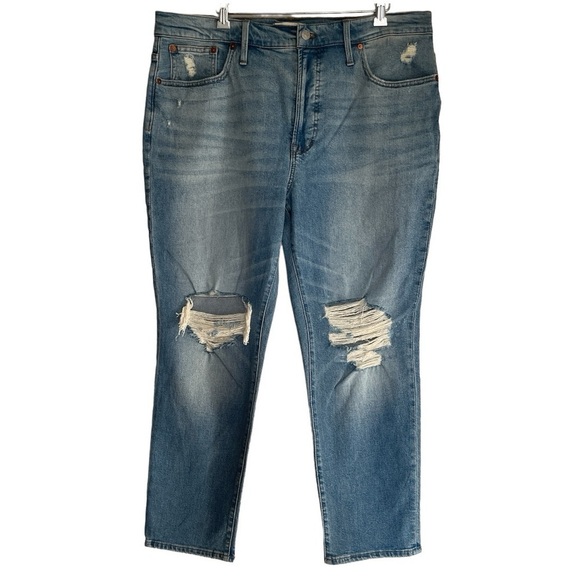 Madewell The Perfect Vintage Jean | Size 32 | Distressed High Rise Magic Pockets - Picture 2 of 13